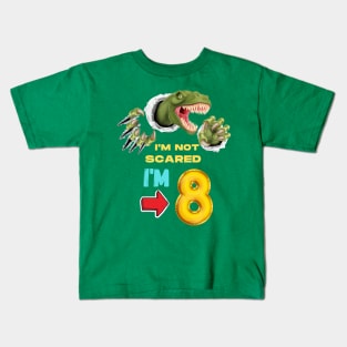 8th Birthday Dinosaur Kids T-Shirt